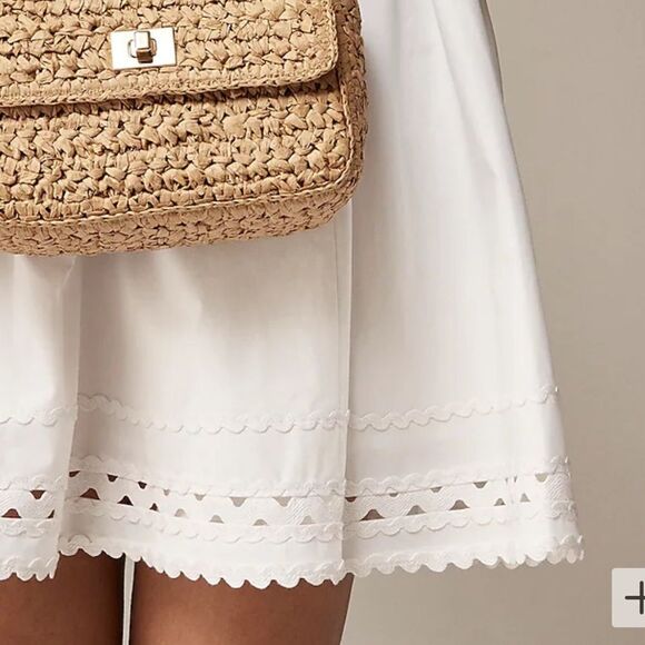 J. Crew Fit-and-flare mini dress with rickrack trim Size 4 - Picture 14 of 16